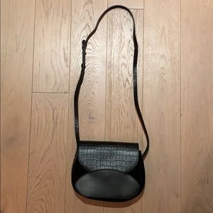 Sézane Sac Olivia NWT black leather handbag